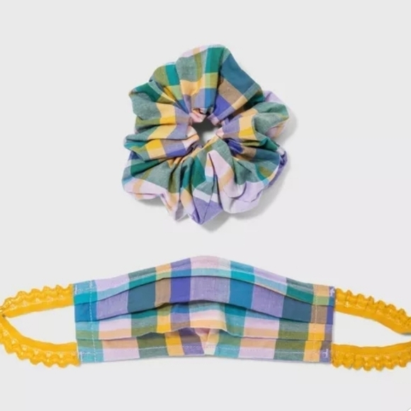 3/$15 Wild Fable Fabric Mask & Matching Hair Tie - Picture 1 of 6